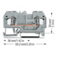 WAGO GmbH& Co. KG Bornier de passage gr 0,08-4 mm² 281-901