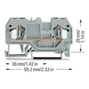 WAGO GmbH& Co. KG Bornier de passage gr 0,08-4 mm² 281-901-4