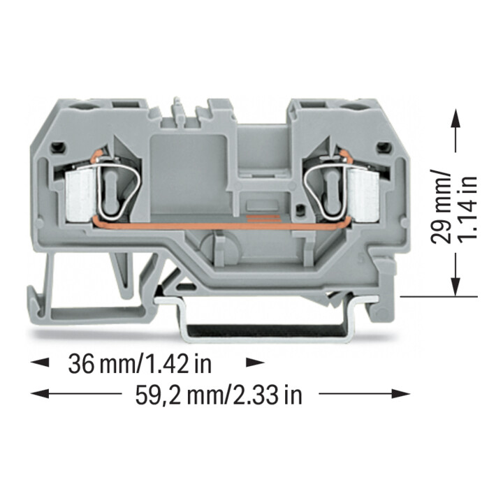 WAGO GmbH& Co. KG Bornier de passage gr 0,08-4 mm² 281-901