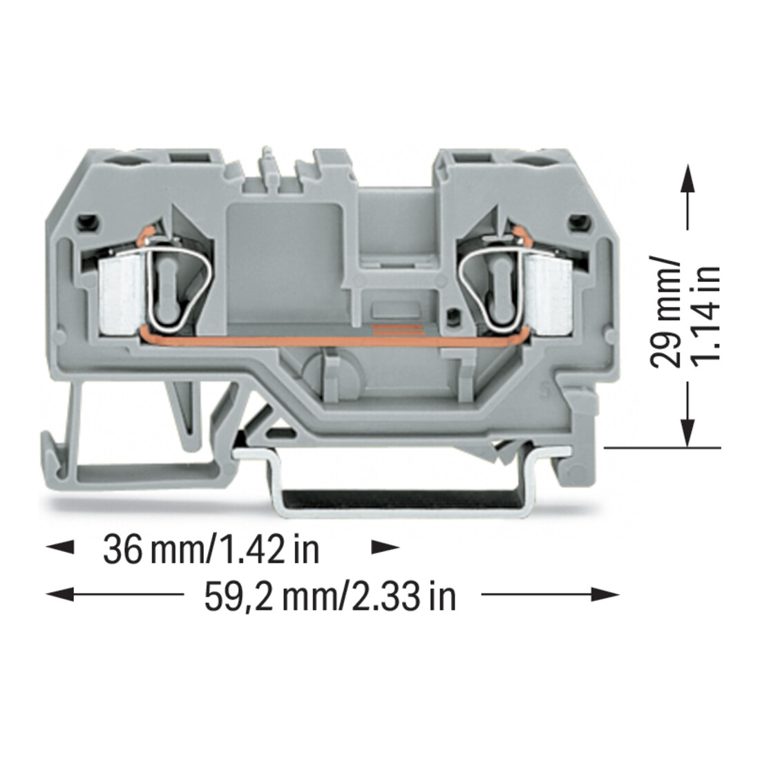 WAGO GmbH& Co. KG Bornier de passage gr 0,08-4 mm² 281-901