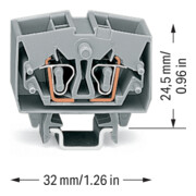WAGO GmbH& Co. KG Bornier de passage gr 2x0,08-2,5mm² 264-721-5