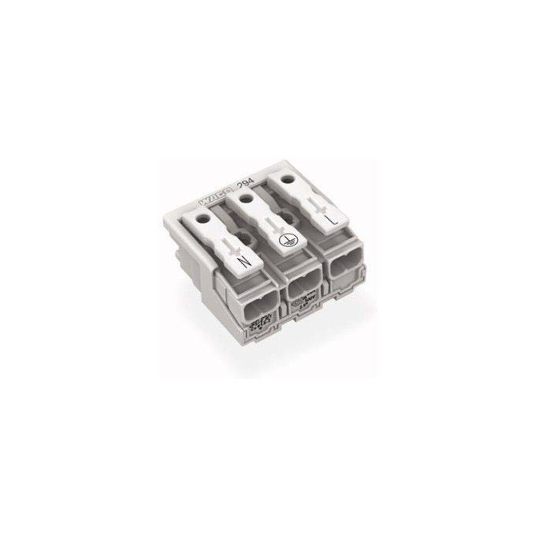 WAGO GmbH& Co. KG Bornier de raccordement réseau 3 pôles 294-5013