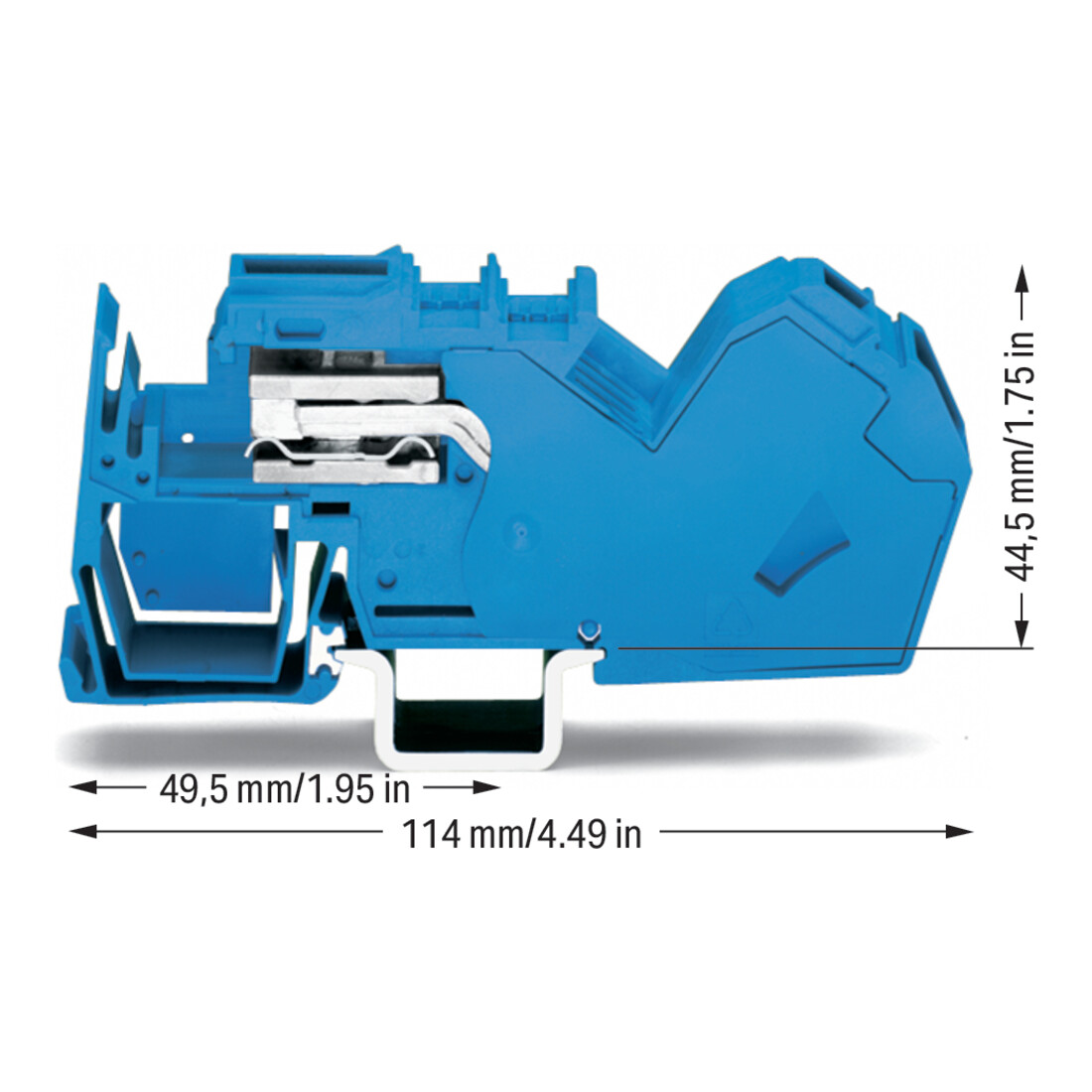 WAGO GmbH& Co. KG Bornier de séparation N 35,0 mm², bleu 785-613