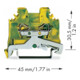 WAGO GmbH& Co. KG Bornier de terre 0,08-2,5 mm² vert/jaune 280-107