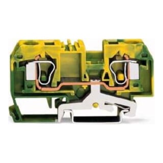 WAGO GmbH& Co. KG Bornier de terre 0,2-10 mm² vert/jaune 284-907
