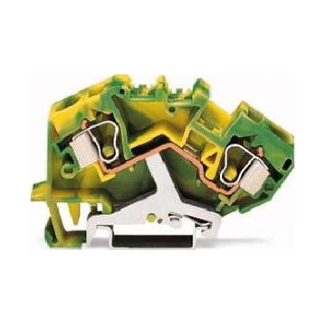 WAGO GmbH& Co. KG Bornier de terre 0,2-10 mm² vert/jaune 784-607