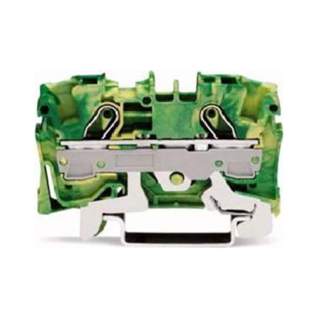 WAGO GmbH& Co. KG Bornier de terre 2 conducteurs, TS 35 2006-1207