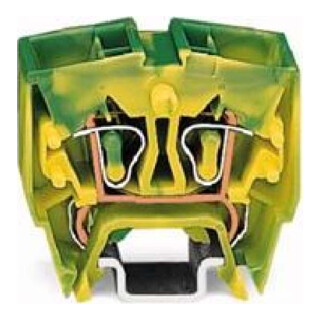 WAGO GmbH& Co. KG Bornier de terre 2x2,5mm² vert/jaune 264-727