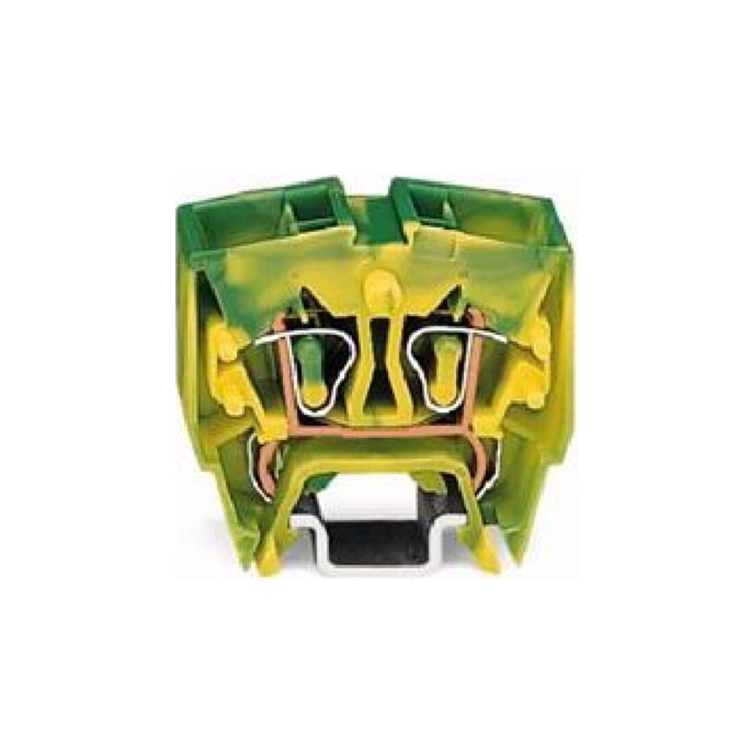 WAGO GmbH& Co. KG Bornier de terre 2x2,5mm² vert/jaune 264-727