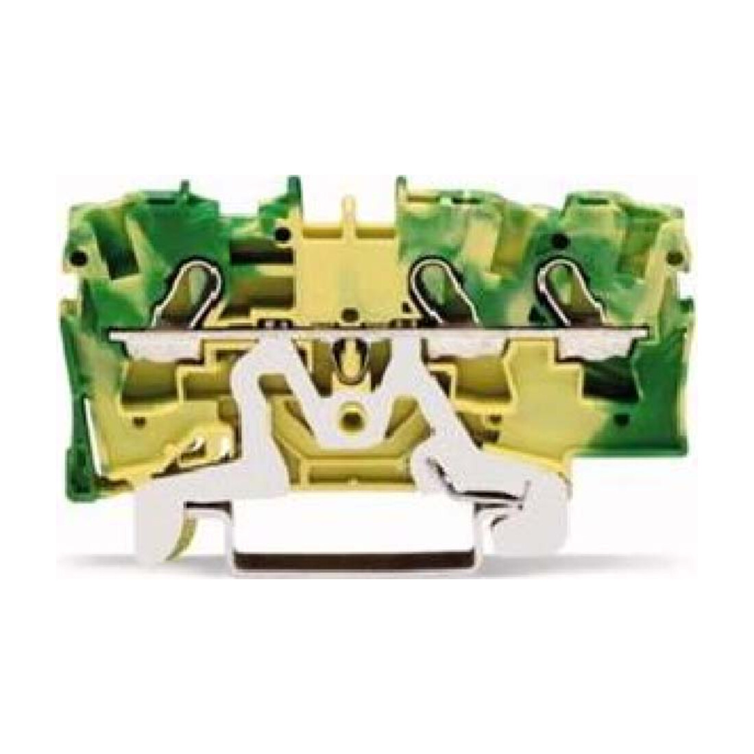 WAGO GmbH& Co. KG Bornier de terre 3 conducteurs, TS 35 2004-1307