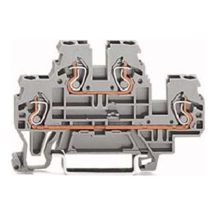 WAGO GmbH& Co. KG Bornier double étage 0,08-2,4 mm² gris I/I 870-501