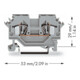 WAGO GmbH& Co. KG Bornier traversant 0,08-4 mm² gris 281-601
