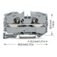 WAGO GmbH& Co. KG Bornier traversant gr 2L 1p TS35 2016-1201
