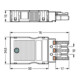WAGO GmbH& Co. KG Buchse 2x0,5-4mmq schwarz 770-103-4
