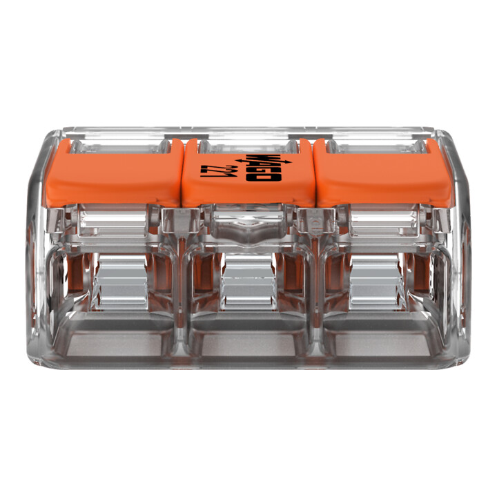 WAGO GmbH& Co. KG Compact-Verbindungsklemme 3-Leiter bis 4qmm 221-413