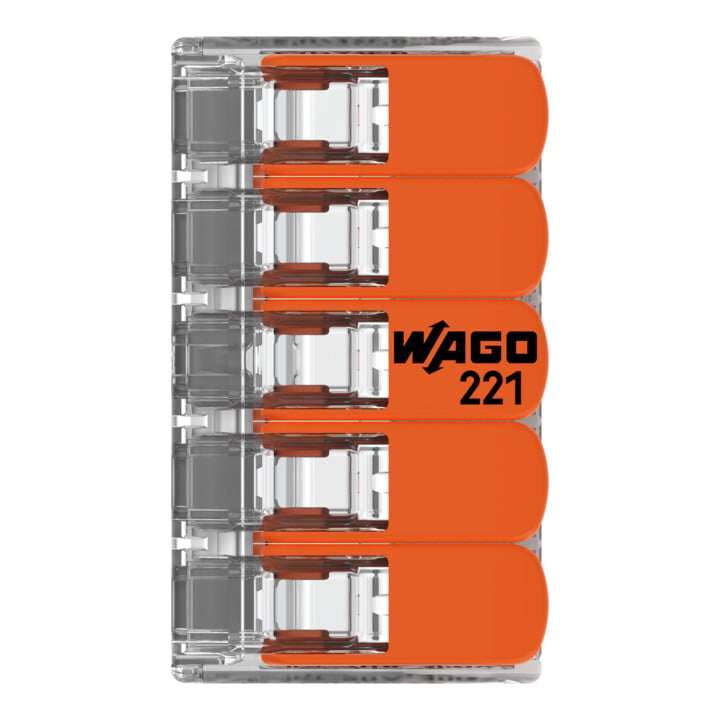WAGO GmbH& Co. KG Compact-Verbindungsklemme 5-Leiter bis 4qmm 221-415