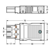 WAGO GmbH& Co. KG Connecteur 2x0,5-4mm² noir 770-113-3