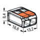 WAGO GmbH& Co. KG Connecteur compact 2 conducteurs jusqu’à 4 mm² 221-412