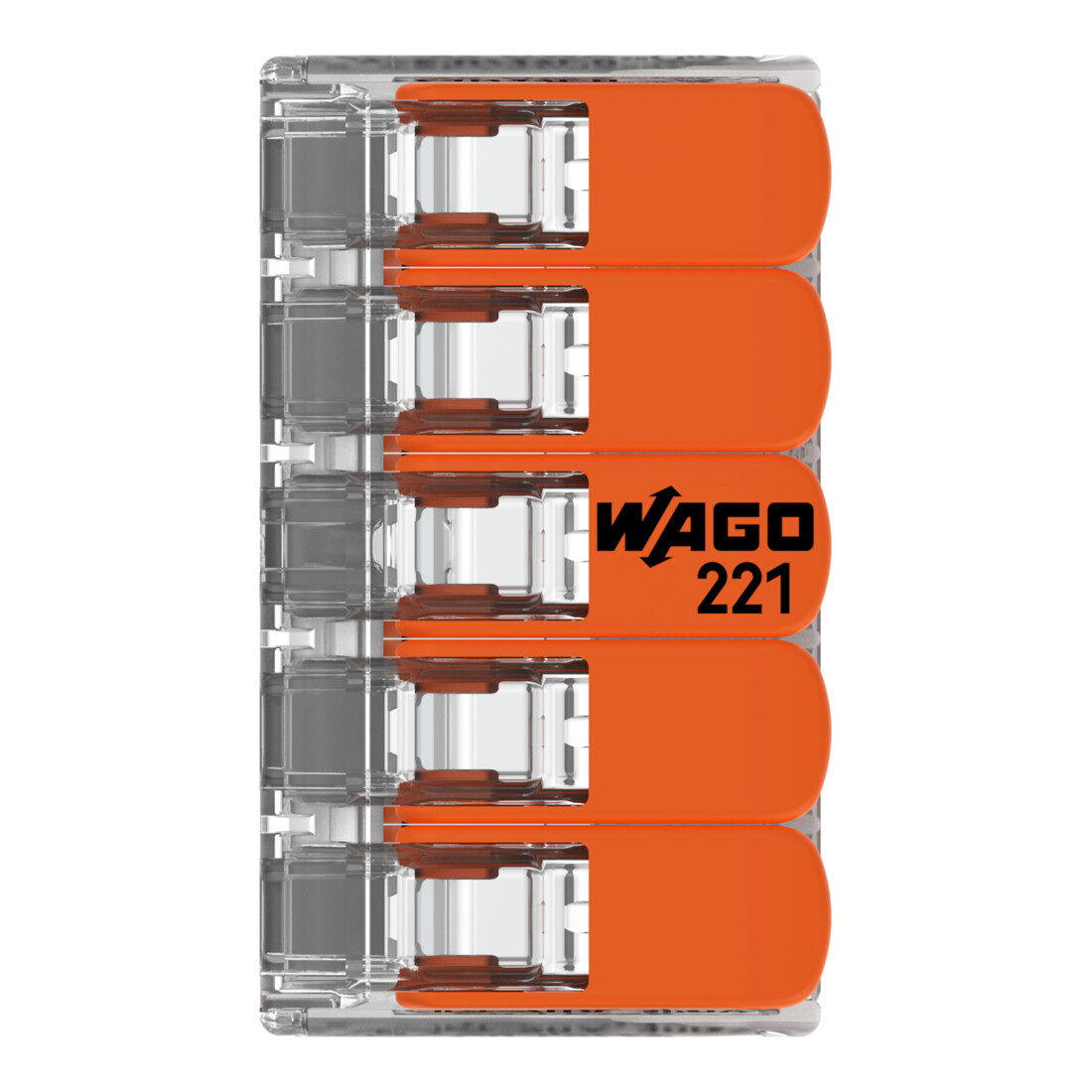 WAGO GmbH& Co. KG Connecteur compact 5 conducteurs jusqu’à 4 mm² 221-415