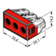 WAGO GmbH& Co. KG Connecteur de boîte 3x2,5-6mm², transparent 773-173
