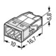WAGO GmbH& Co. KG Connecteur de boîte de jonction 2x 0,5-2,5 blanc 2273-202
