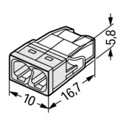 WAGO GmbH& Co. KG Connecteur de boîte de jonction 2x 0,5-2,5 blanc 2273-202-4