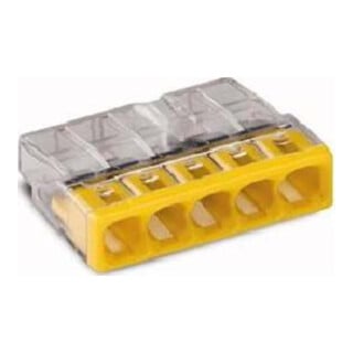 WAGO GmbH& Co. KG Connecteur de boîte de jonction 5x 0,5-2,5 jaune 2273-205