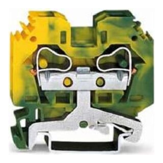 WAGO GmbH& Co. KG Connecteur de conducteur de protection 0,2-10 mm² vert/jaune 284-107