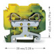 WAGO GmbH& Co. KG Connecteur de conducteur de protection 0,2-16 mm² vert/jaune 283-107