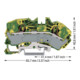 WAGO GmbH& Co. KG Connecteur de conducteur de protection 16 mm² vert-jaune 2016-7607