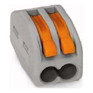 WAGO GmbH& Co. KG Connecteur de connexion 2x0,08-4mm² gris 222-412