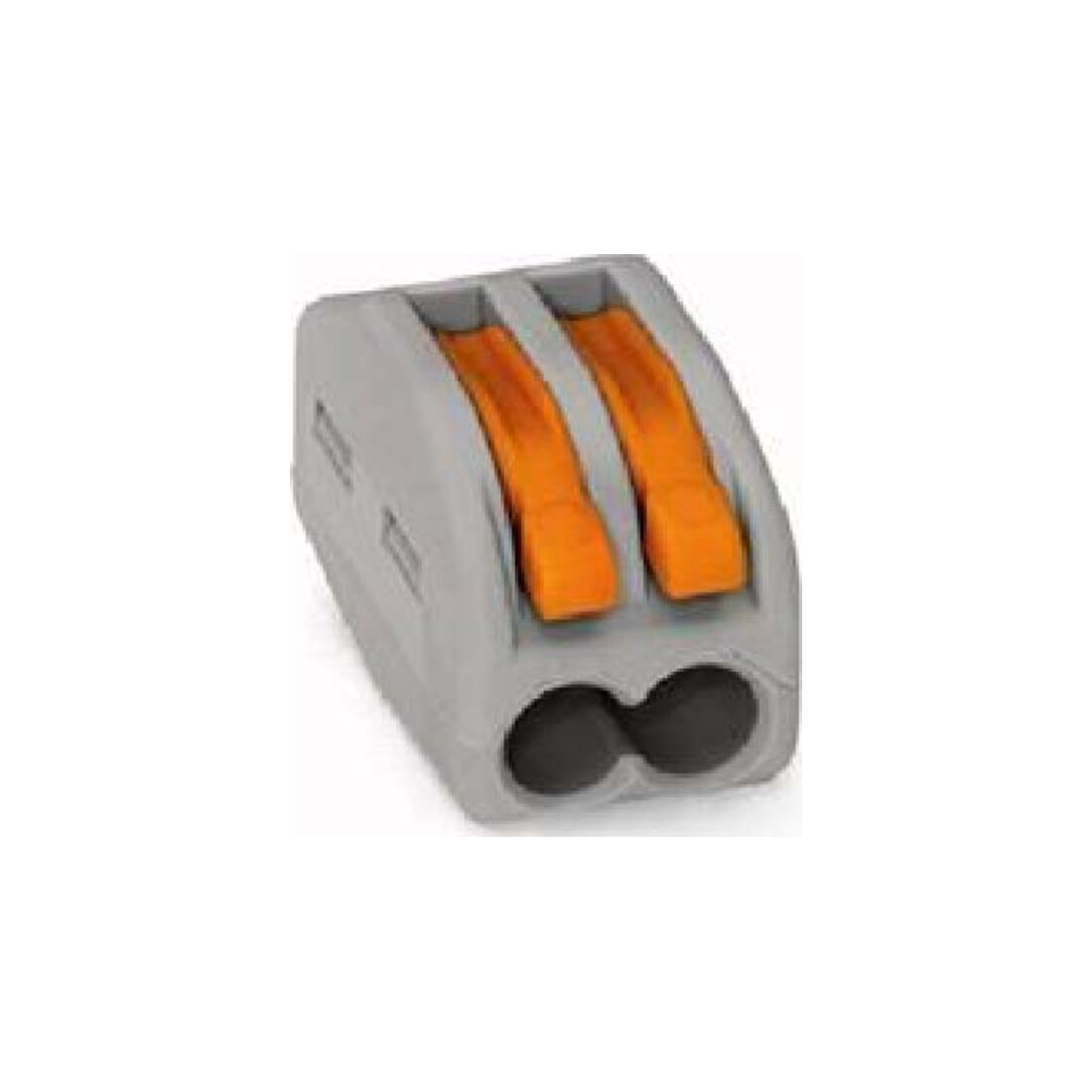 WAGO GmbH& Co. KG Connecteur de connexion 2x0,08-4mm² gris 222-412