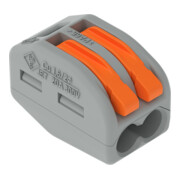 WAGO GmbH& Co. KG Connecteur de connexion 2x0,08-4mm² gris 222-412-2