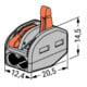 WAGO GmbH& Co. KG Connecteur de connexion 2x0,08-4mm² gris 222-412