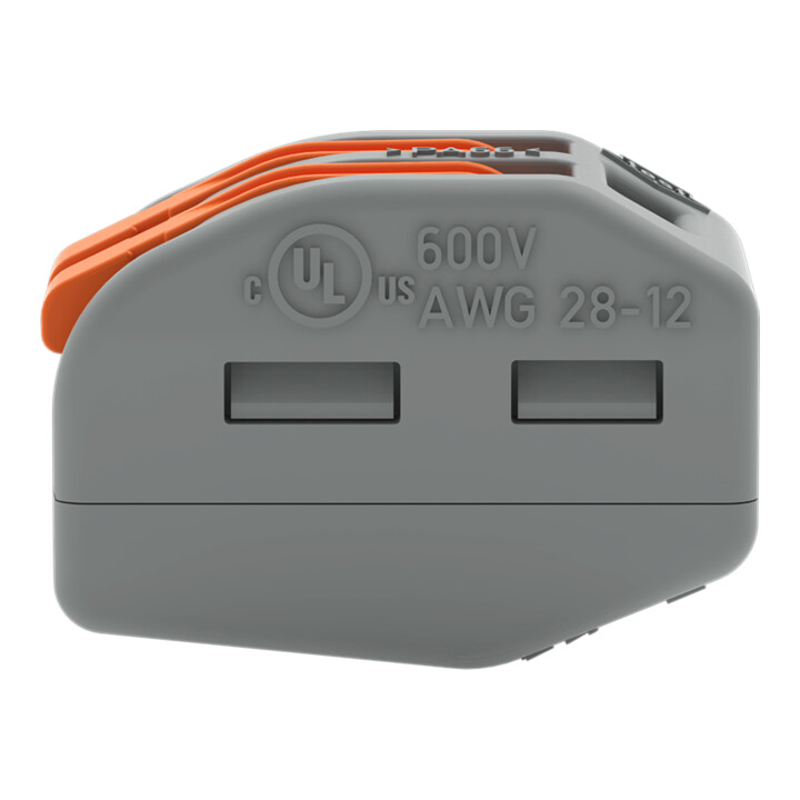 WAGO GmbH& Co. KG Connecteur de connexion 2x0,08-4mm² gris 222-412