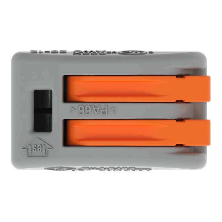 WAGO GmbH& Co. KG Connecteur de connexion 2x0,08-4mm² gris 222-412