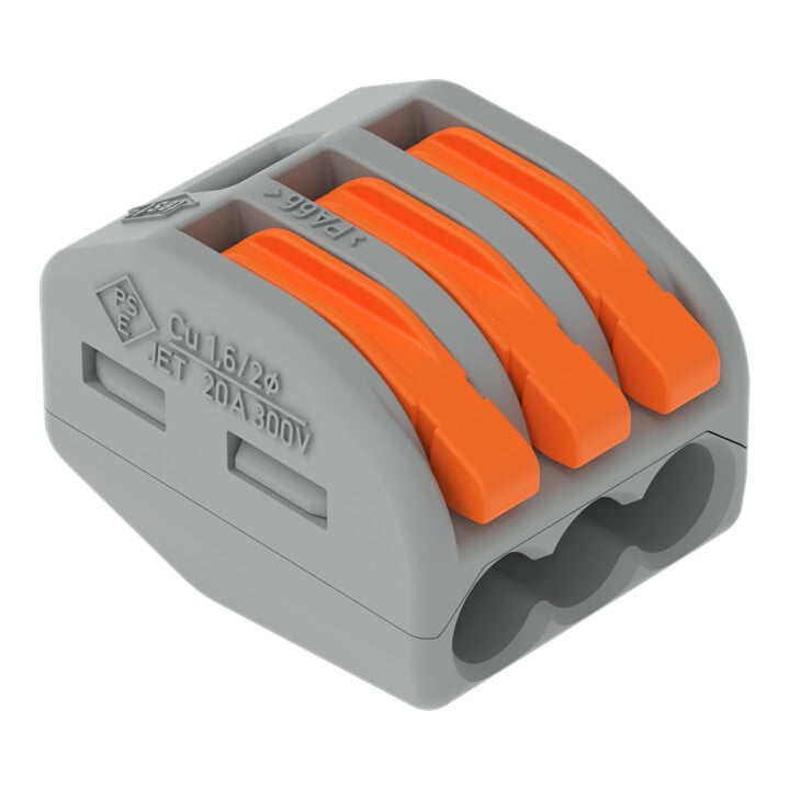 WAGO GmbH& Co. KG Connecteur de connexion 3x0,08-4mm² vert 222-413
