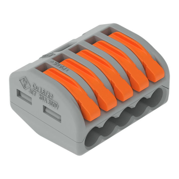 WAGO GmbH& Co. KG Connecteur de connexion 5x0,8-4qmm vert 222-415