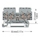 WAGO GmbH& Co. KG Connecteur de dérivation 0,08-2,5/4 mm² gris 870-831