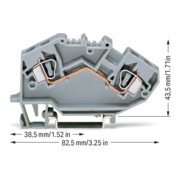 WAGO GmbH& Co. KG Connecteur de dérivation 0,2-6 mm² gris 782-601-4