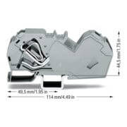 WAGO GmbH& Co. KG Connecteur de dérivation 35,0 mm², gris 785-601-4