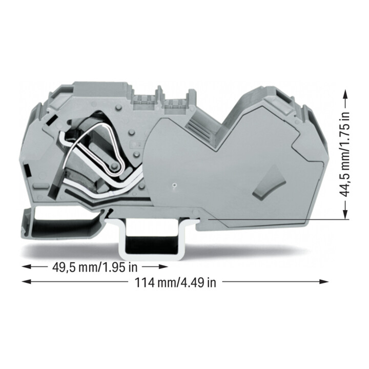 WAGO GmbH& Co. KG Connecteur de dérivation 35,0 mm², gris 785-601