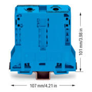 WAGO GmbH& Co. KG Connecteur de dérivation 35-95 mm² bleu 285-194-1
