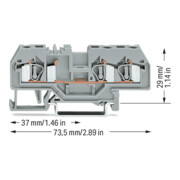 WAGO GmbH& Co. KG Connecteur de dérivation gr 0,08-4mm² 281-681-4