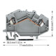 WAGO GmbH& Co. KG Connecteur de passage 0,08-2,5 mm² gris 780-601