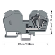WAGO GmbH& Co. KG Connecteur de passage 6-35mm² gris 285-635-5