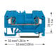 WAGO GmbH& Co. KG Connecteur de passage bleu 0,08-2,5 mm² 280-904