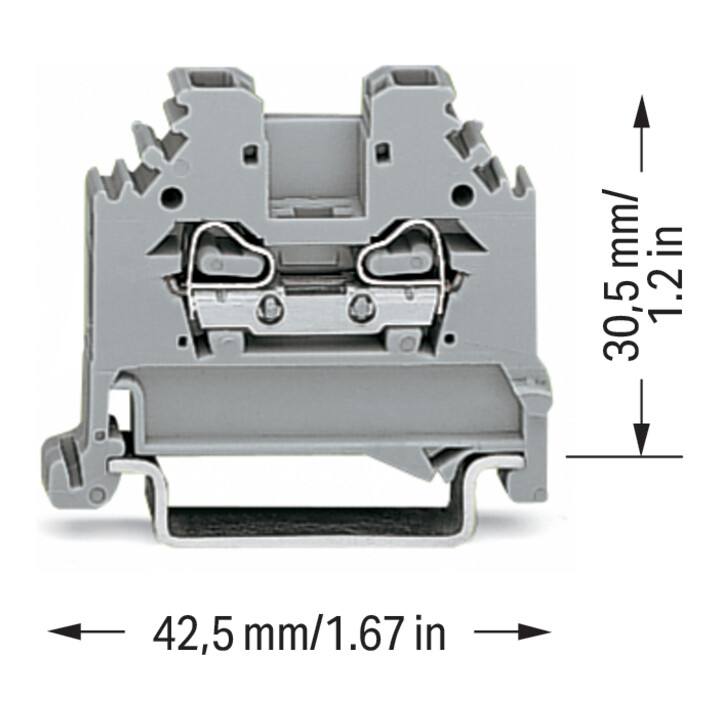WAGO GmbH& Co. KG Connecteur de passage gr 0,08-2,5 mm² 280-101
