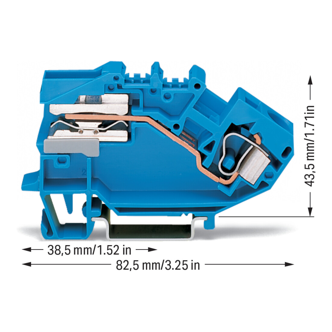 WAGO GmbH& Co. KG Connecteur de séparation 0,2-10 mm² bleu 784-613