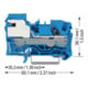 WAGO GmbH& Co. KG Connecteur de séparation 1 conducteur-N, TS 35 2006-7114